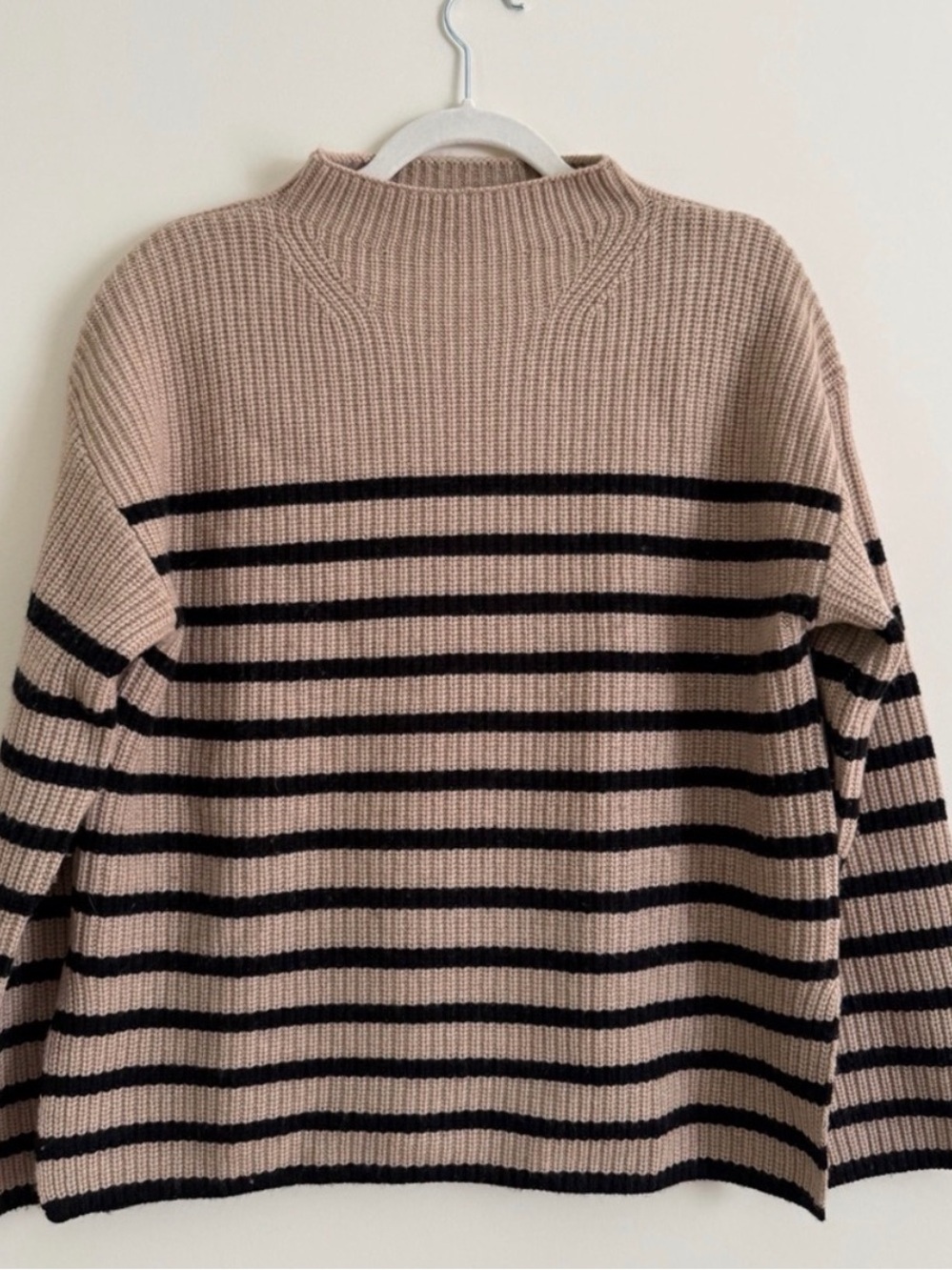 Rails Tan and Black Striped Sweater